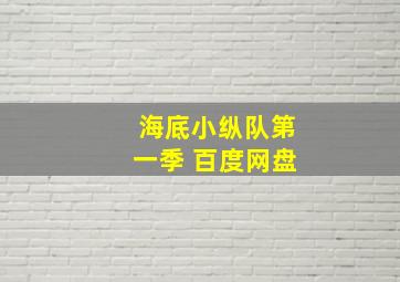 海底小纵队第一季 百度网盘